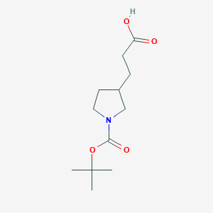 3-(1-(tert-Butoxycarbonyl)pyrrolidin-3-yl)propanoic acid