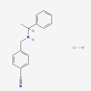 4-(((1-Phenylethyl)amino)methyl)benzonitrile hydrochloride