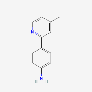 molecular formula C12H12N2 B1441265 4-(4-Methylpyridin-2-yl)aniline CAS No. 18471-74-4