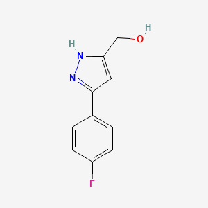 (3-(4-fluorophenyl)-1H-pyrazol-5-yl)methanol