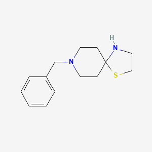molecular formula C14H20N2S B1441270 8-Benzyl-1-thia-4,8-diazaspiro[4.5]decane CAS No. 710268-50-1