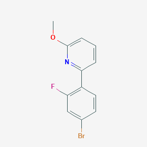 2-(4-Bromo-2-fluorophenyl)-6-methoxypyridine