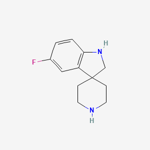 molecular formula C12H15FN2 B1441274 5-Fluorospiro[indoline-3,4'-piperidine] CAS No. 944905-36-6