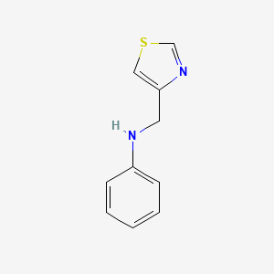 molecular formula C10H10N2S B1441278 N-(1,3-thiazol-4-ylmethyl)aniline CAS No. 15869-08-6