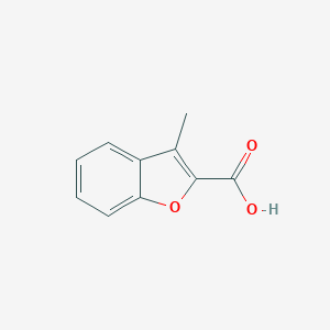 molecular formula C10H8O3 B144128 3-Methylbenzofuran-2-carboxylic acid CAS No. 24673-56-1