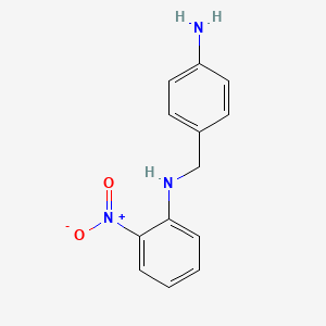 molecular formula C13H13N3O2 B1441288 N-(4-aminobenzyl)-2-nitroaniline CAS No. 1221792-11-5