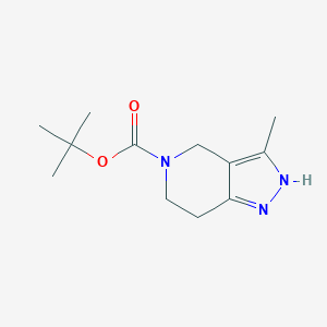 molecular formula C12H19N3O2 B1441291 Tert-butyl 3-methyl-6,7-dihydro-1H-pyrazolo[4,3-C]pyridine-5(4H)-carboxylate CAS No. 733757-77-2
