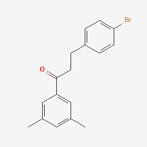 3-(4-Bromophenyl)-1-(3,5-dimethylphenyl)propan-1-one
