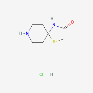 molecular formula C7H13ClN2OS B1441310 1-Thia-4,8-diazaspiro[4.5]decan-3-one hydrochloride CAS No. 1203898-18-3