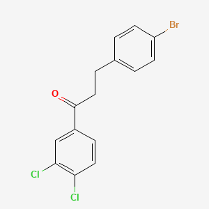 3-(4-Bromophenyl)-1-(3,4-dichlorophenyl)propan-1-one
