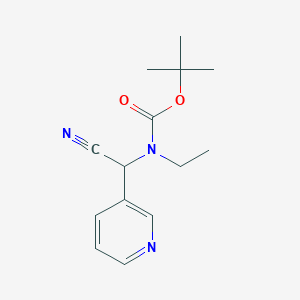 tert-butyl N-[cyano(pyridin-3-yl)methyl]-N-ethylcarbamate