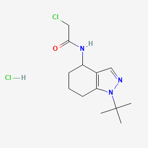 molecular formula C13H21Cl2N3O B1441319 N-(1-tert-butyl-4,5,6,7-tetrahydro-1H-indazol-4-yl)-2-chloroacetamide hydrochloride CAS No. 1269152-50-2