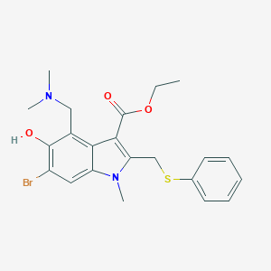 molecular formula C22H25BrN2O3S B144133 Umifenovir CAS No. 131707-25-0
