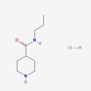 molecular formula C9H19ClN2O B1441330 N-propylpiperidine-4-carboxamide hydrochloride CAS No. 1220036-87-2