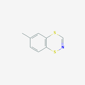 molecular formula C8H7NS2 B14413388 6-Methyl-1,4,2-benzodithiazine CAS No. 82946-25-6
