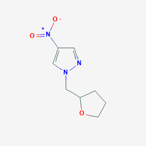 molecular formula C8H11N3O3 B1441340 4-Nitro-1-(oxolan-2-ylmethyl)-1h-pyrazole CAS No. 1006523-68-7