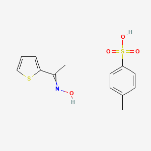 molecular formula C13H15NO4S2 B1441343 1-Thiophen-2-YL-ethanone oxime tosylate CAS No. 893611-82-0