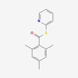 molecular formula C15H15NOS B14413439 S-Pyridin-2-yl 2,4,6-trimethylbenzene-1-carbothioate CAS No. 81787-27-1