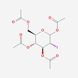 molecular formula C14H19IO9 B1441345 1,3,4,6-Tetra-O-acetyl-2-deoxy-2-iodo-D-glucopyranose CAS No. 95672-63-2