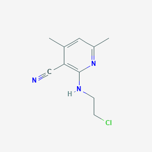 molecular formula C10H12ClN3 B1441346 2-(2-Chloroethylamino)-4,6-dimethylnicotinonitrile CAS No. 1053659-06-5