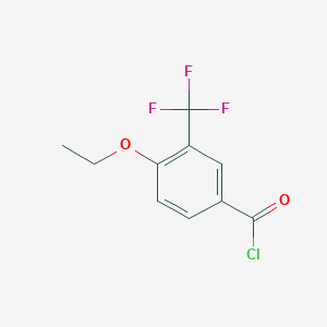 molecular formula C10H8ClF3O2 B1441354 4-Ethoxy-3-(trifluoromethyl)benzoyl chloride CAS No. 647010-69-3