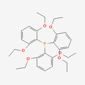 molecular formula C30H39O6P B14413583 Tris(2,6-diethoxyphenyl)phosphane CAS No. 85417-42-1