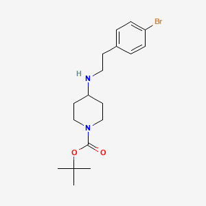 molecular formula C18H27BrN2O2 B1441365 1-Boc-4-[2-(4-bromo-phenyl)-ethylamino]-piperidine CAS No. 887584-01-2