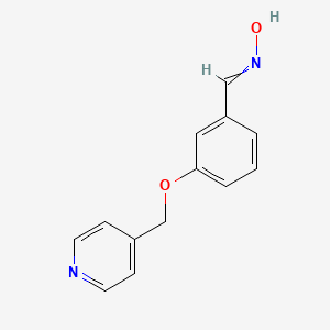 molecular formula C13H12N2O2 B1441367 3-(Pyridin-4-ylmethoxy)benzaldehyde oxime CAS No. 1087792-45-7