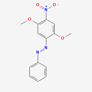 molecular formula C14H13N3O4 B14413693 2,5-Dimethoxy-4-nitroazobenzene CAS No. 80830-37-1