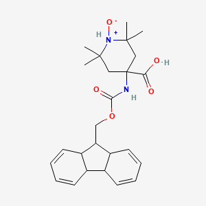 2,2,6,6-Tetramethyl-1-oxo-4-({[(4b,8a,9,9a-tetrahydro-4aH-fluoren-9-yl)methoxy]carbonyl}amino)-1lambda~5~-piperidine-4-carboxylic acid