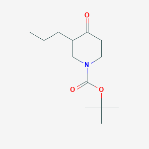 molecular formula C13H23NO3 B1441372 Tert-butyl 4-oxo-3-propylpiperidine-1-carboxylate CAS No. 277298-22-3