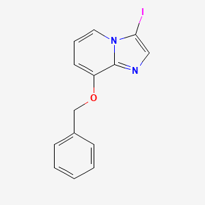 molecular formula C14H11IN2O B1441373 8-(Benzyloxy)-3-iodoimidazo[1,2-a]pyridine CAS No. 885276-38-0