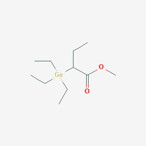molecular formula C11H24GeO2 B14413735 Methyl 2-(triethylgermyl)butanoate CAS No. 81634-44-8