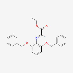 molecular formula C24H23NO4 B14413764 Ethyl (2E)-{[2,6-bis(benzyloxy)phenyl]imino}acetate CAS No. 84484-34-4