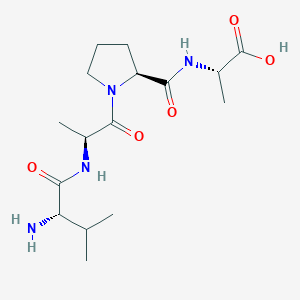 molecular formula C16H28N4O5 B14413817 L-Valyl-L-alanyl-L-prolyl-L-alanine CAS No. 82376-78-1