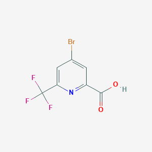 molecular formula C7H3BrF3NO2 B1441382 4-Bromo-6-(trifluoromethyl)picolinic acid CAS No. 1060810-68-5