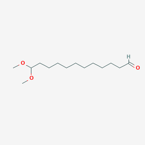 molecular formula C14H28O3 B14413834 Dodecanal, 12,12-dimethoxy- CAS No. 84201-78-5