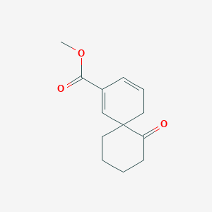molecular formula C13H16O3 B14413851 Methyl 7-oxospiro[5.5]undeca-1,3-diene-2-carboxylate CAS No. 82390-20-3
