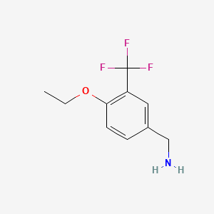 molecular formula C10H12F3NO B1441387 4-Ethoxy-3-(trifluoromethyl)benzylamine CAS No. 1206593-27-2