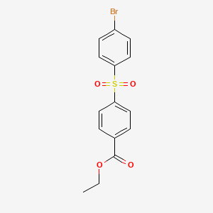 Benzoic acid, 4-[(4-bromophenyl)sulfonyl]-, ethyl ester