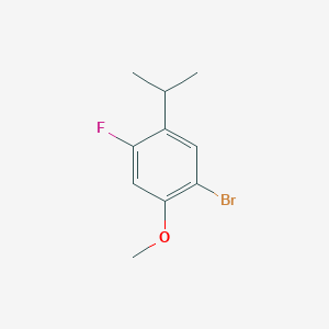molecular formula C10H12BrFO B1441390 1-Bromo-4-fluoro-5-isopropyl-2-methoxybenzene CAS No. 944317-92-4