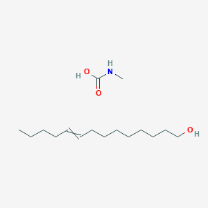 molecular formula C16H33NO3 B14413914 Methylcarbamic acid--tetradec-9-en-1-ol (1/1) CAS No. 81189-51-7