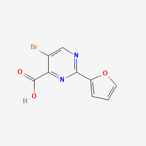 5-Bromo-2-(furan-2-yl)pyrimidine-4-carboxylic acid