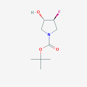 B1441397 (3S,4S)-tert-Butyl 3-fluoro-4-hydroxypyrrolidine-1-carboxylate CAS No. 869481-93-6