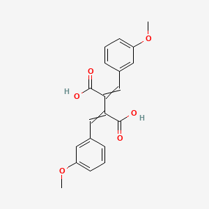molecular formula C20H18O6 B14414006 Butanedioic acid, bis[(3-methoxyphenyl)methylene]- CAS No. 81436-88-6