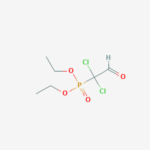 molecular formula C6H11Cl2O4P B14414012 Diethyl (1,1-dichloro-2-oxoethyl)phosphonate CAS No. 84336-27-6