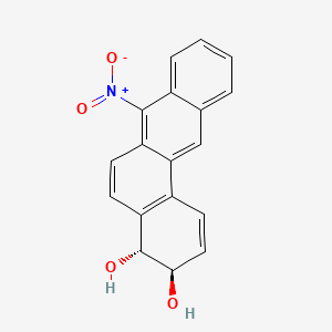 molecular formula C18H13NO4 B14414069 7-Nitrobenz(a)anthracene-trans-3,4-dihydrodiol CAS No. 87261-28-7
