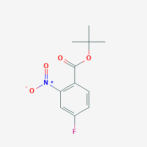 molecular formula C11H12FNO4 B1441407 叔丁基 4-氟-2-硝基苯甲酸酯 CAS No. 942271-60-5