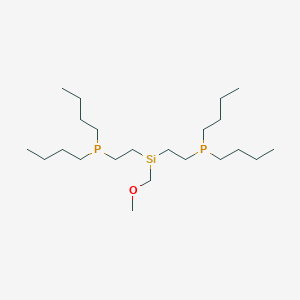 molecular formula C22H49OP2Si B14414070 Methoxymethylbis(dibutylphosphinoethyl) silane 