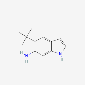 molecular formula C12H16N2 B1441408 5-tert-butyl-1H-indol-6-ylamine CAS No. 873055-31-3